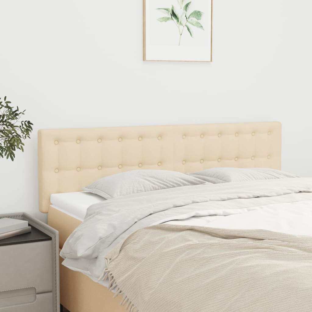 Cabeceiras creme 144x5x78/88 cm tecido