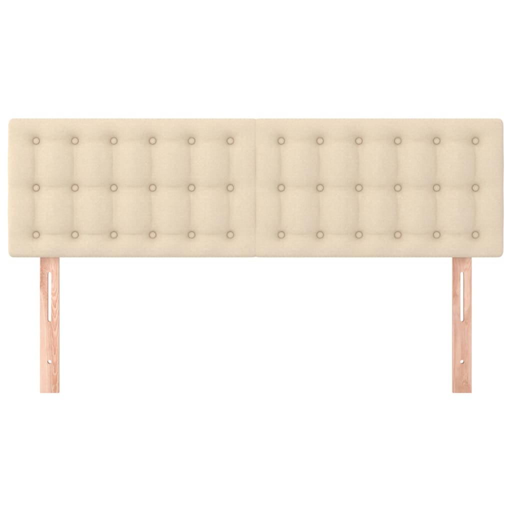 Cabeceiras creme 144x5x78/88 cm tecido