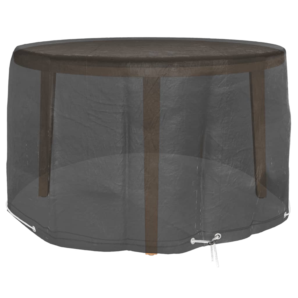 Capas p/ mobília de jardim 2 pcs 6 ilhós ø125x75 cm redondo
