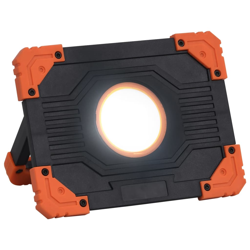 Holofote portátil c/ iluminação LED 10 w ABS branco frio