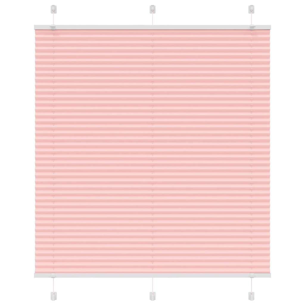 Rosa plissada cega 120x150 cm largura tecido 119,4cm poliéster