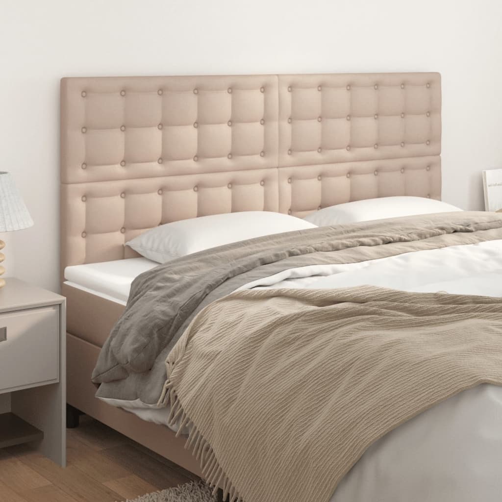 Cabeceira cappuccino 180x5x118/128 cm couro sintético