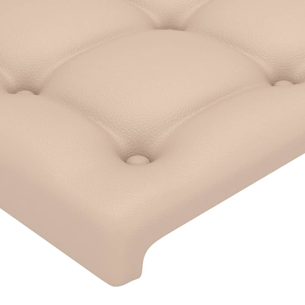 Cabeceira cappuccino 180x5x118/128 cm couro sintético