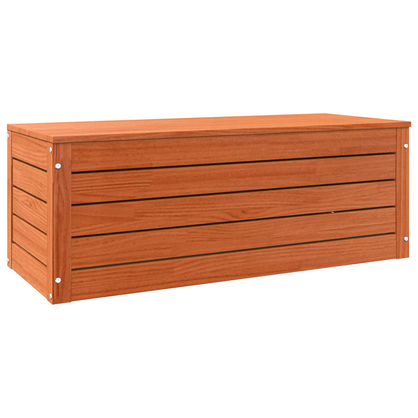 Caixa de armazenamento com porta marrom cera 89 x 36,5 x 33 cm