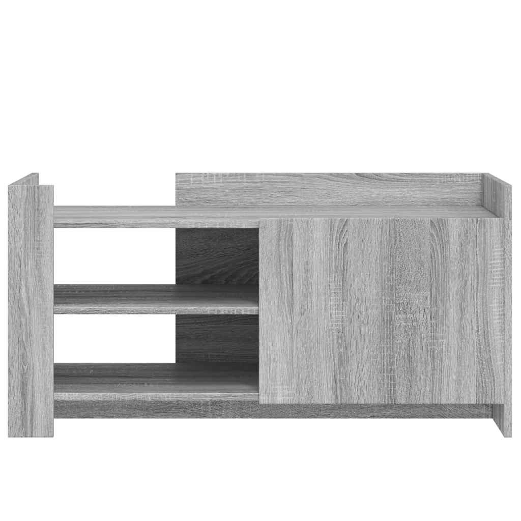 Mesa de centro 100x50x50cm derivados de madeira cinzento sonoma