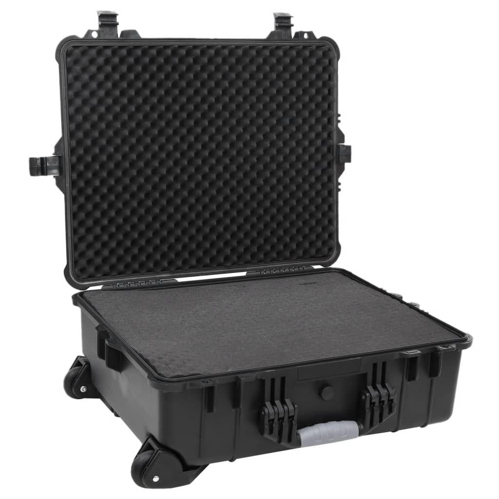 Mala de viagem com rodas 63x50x23 cm PP preto