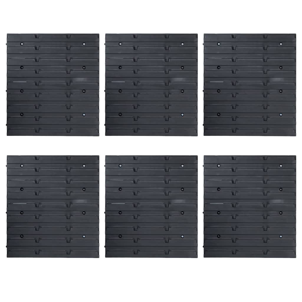 96 Pcs kit caixas arrumação com painéis parede azul e preto