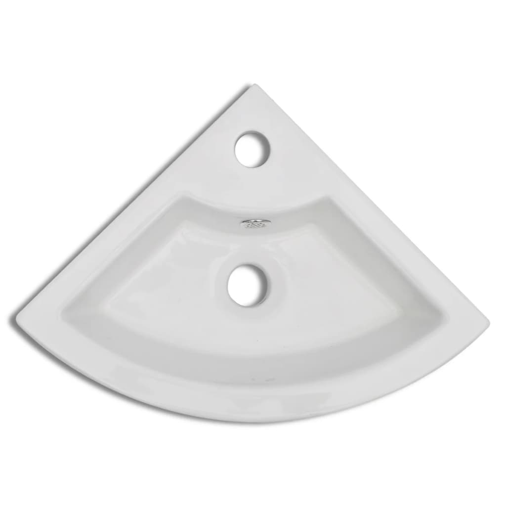 Lavatório com extravasamento 45x32x12,5 cm branco