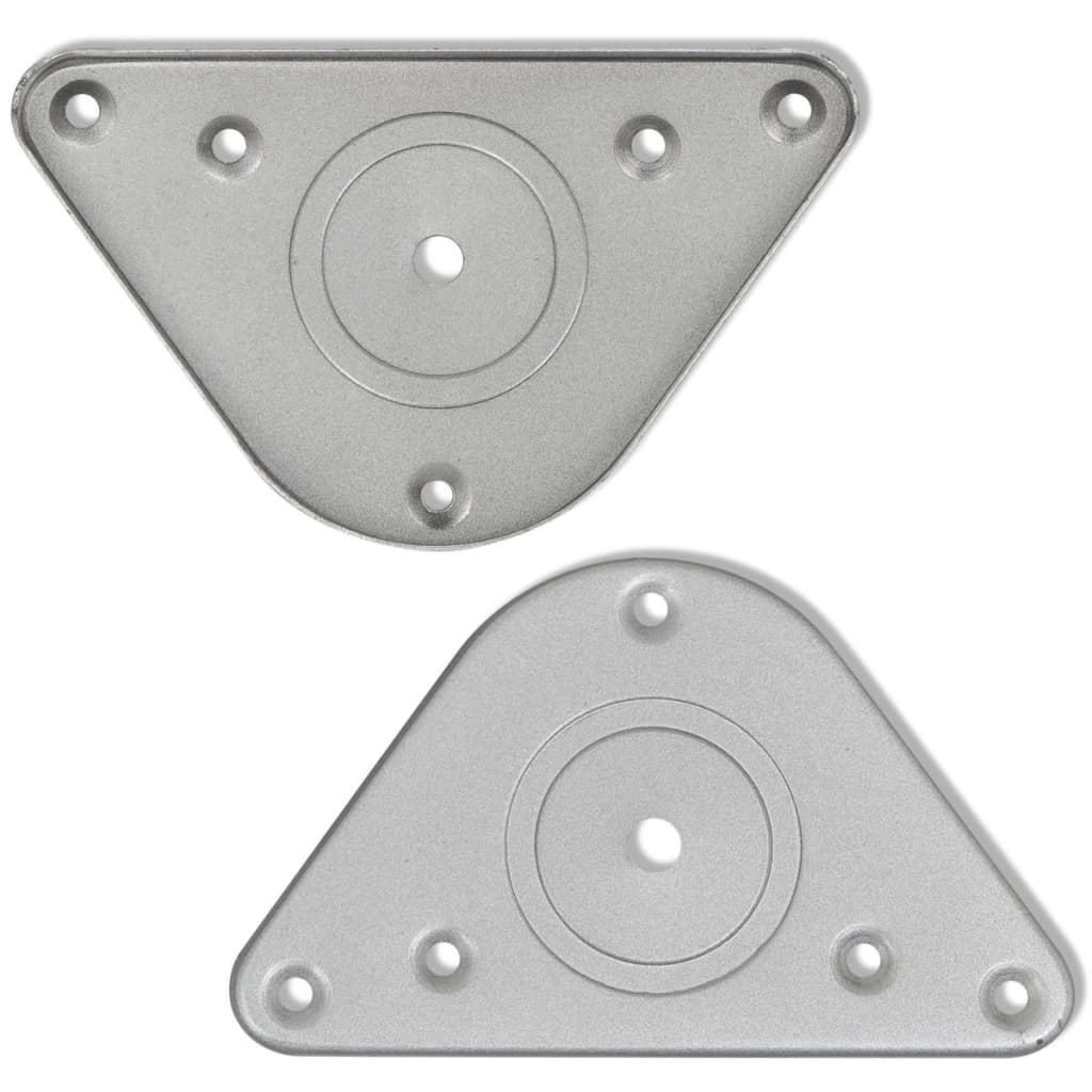 4 Pernas de mesa, altura ajustável, cromo 870 mm