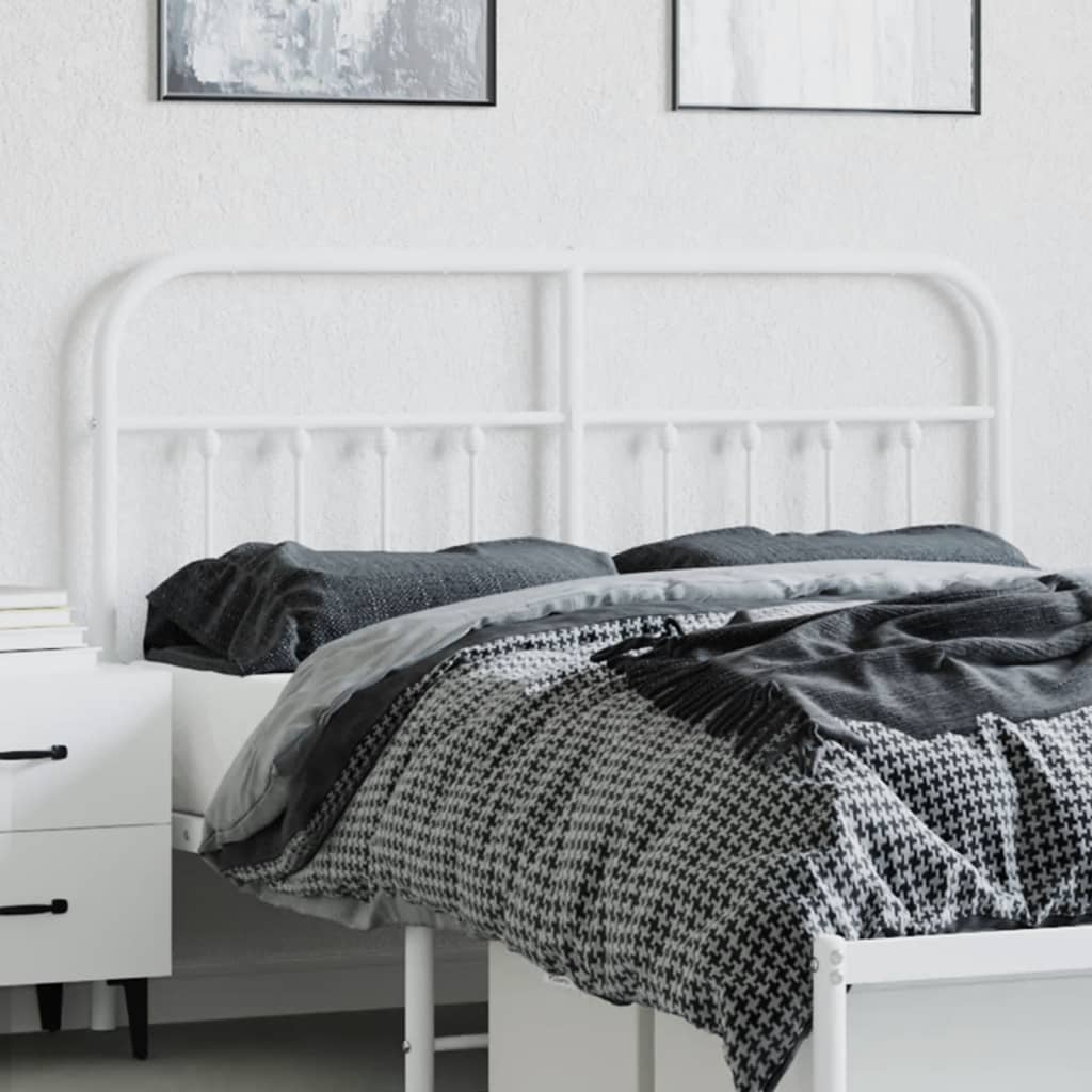Cabeceira de substituição 135 cm metal branco