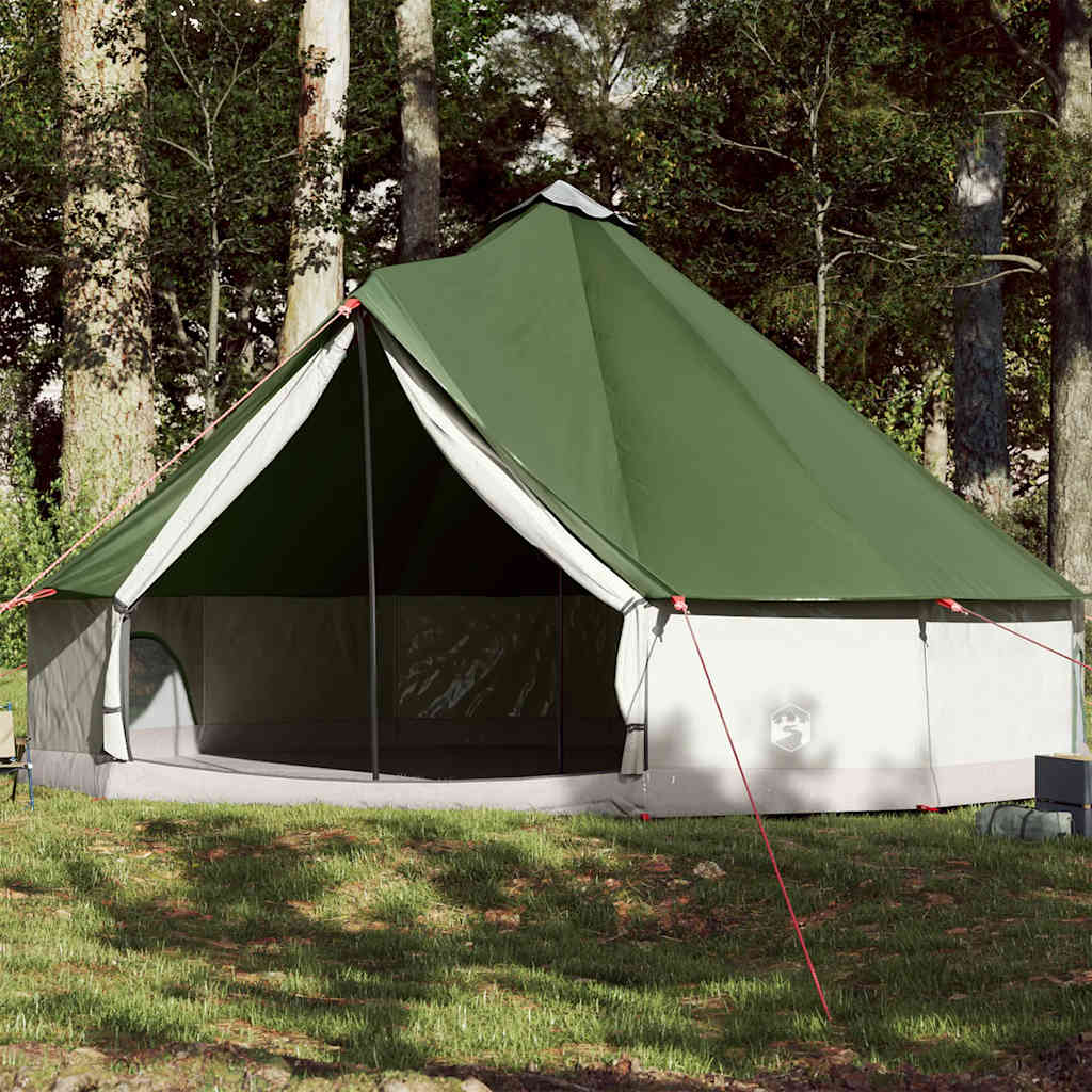 Tenda familiar tipi para 12 pessoas impermeável verde