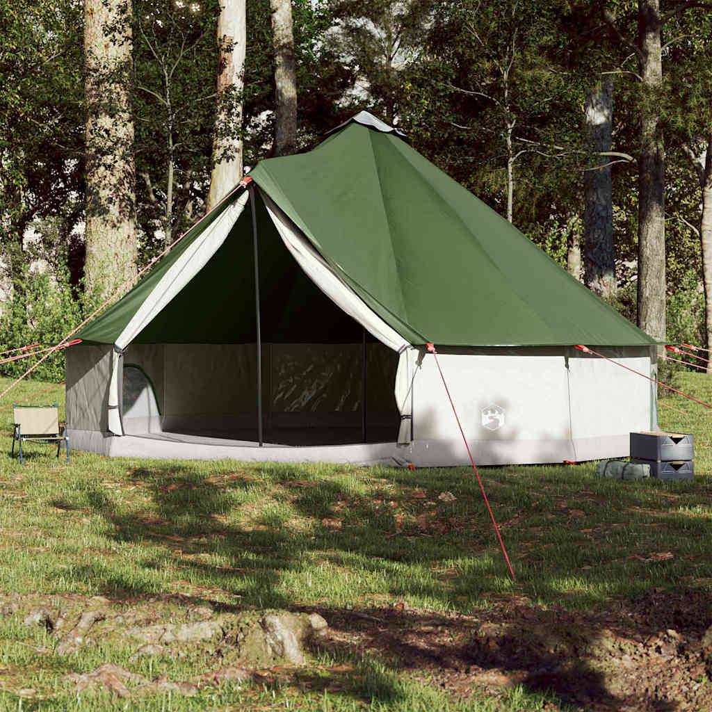 Tenda familiar tipi para 12 pessoas impermeável verde
