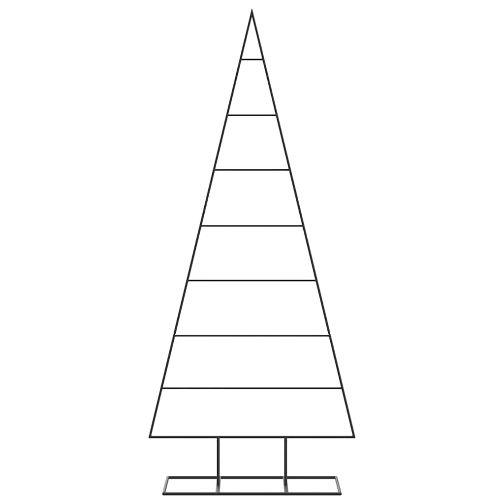 Árvore de natal para decoração 150 cm metal preto