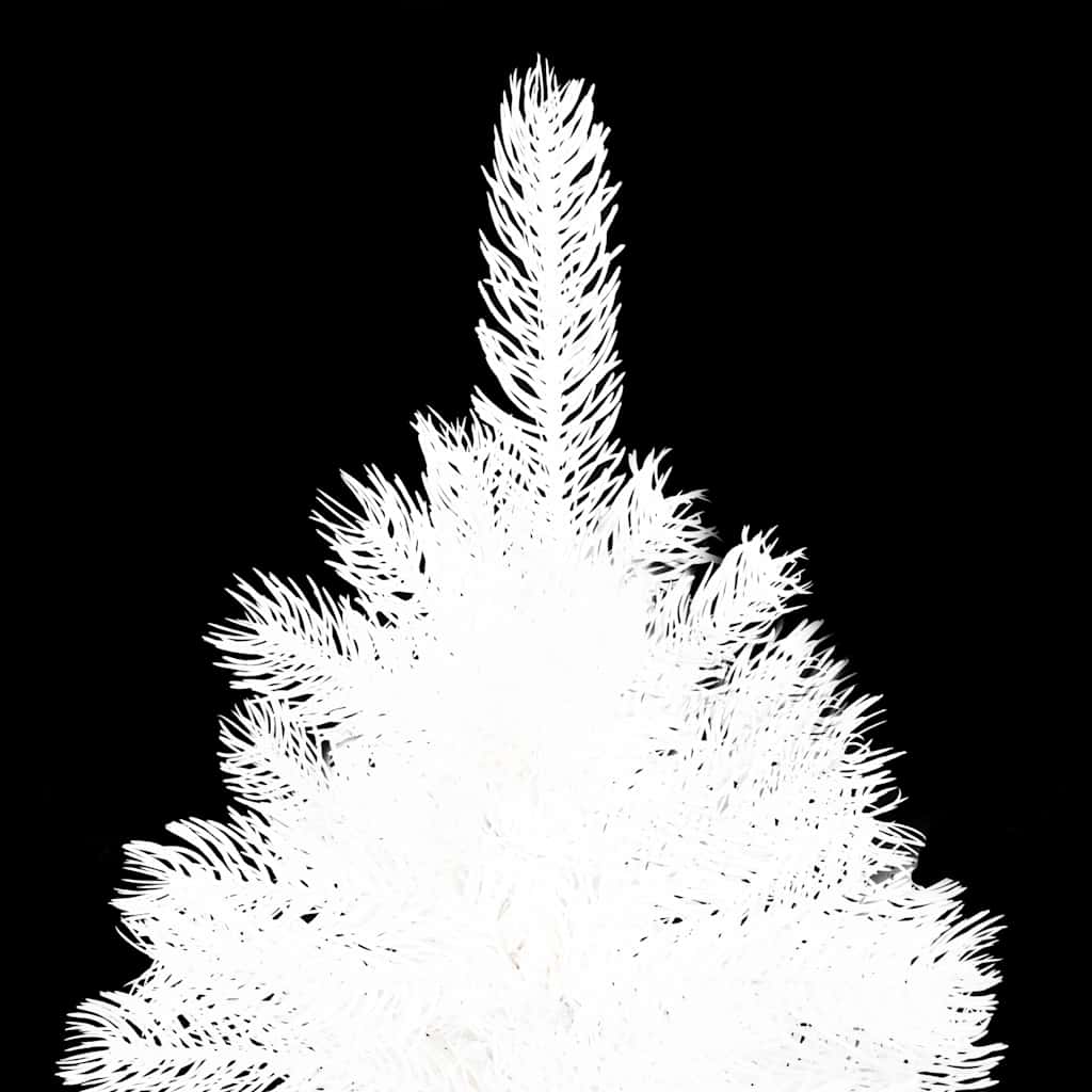 Árvore natal artificial pré-iluminada c/ bolas 210 cm branco