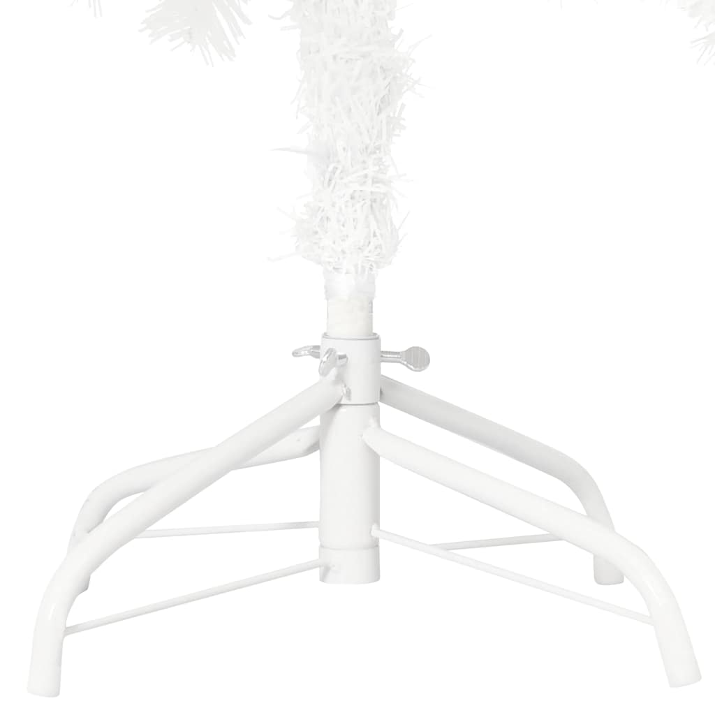 Árvore natal artificial pré-iluminada c/ bolas 210 cm branco