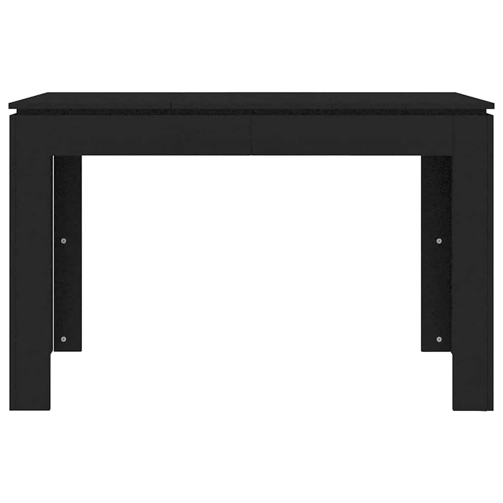 Mesa de jantar 120x60x76 cm contraplacado preto