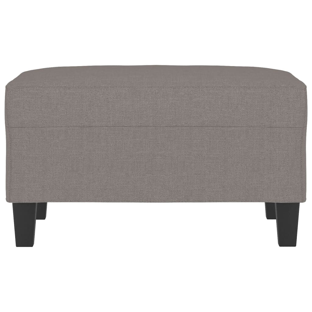 Apoio de pés 70x55x41 cm tecido cinza-acastanhado
