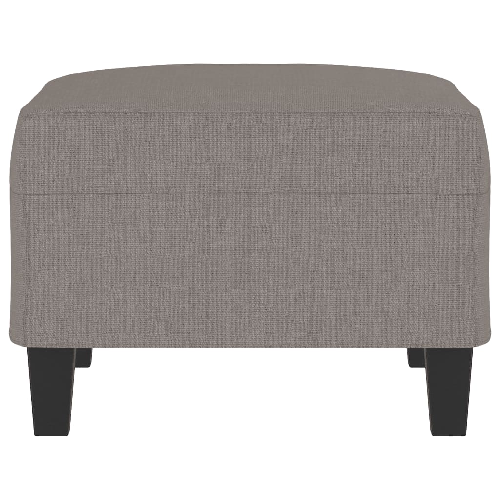 Apoio de pés 70x55x41 cm tecido cinza-acastanhado