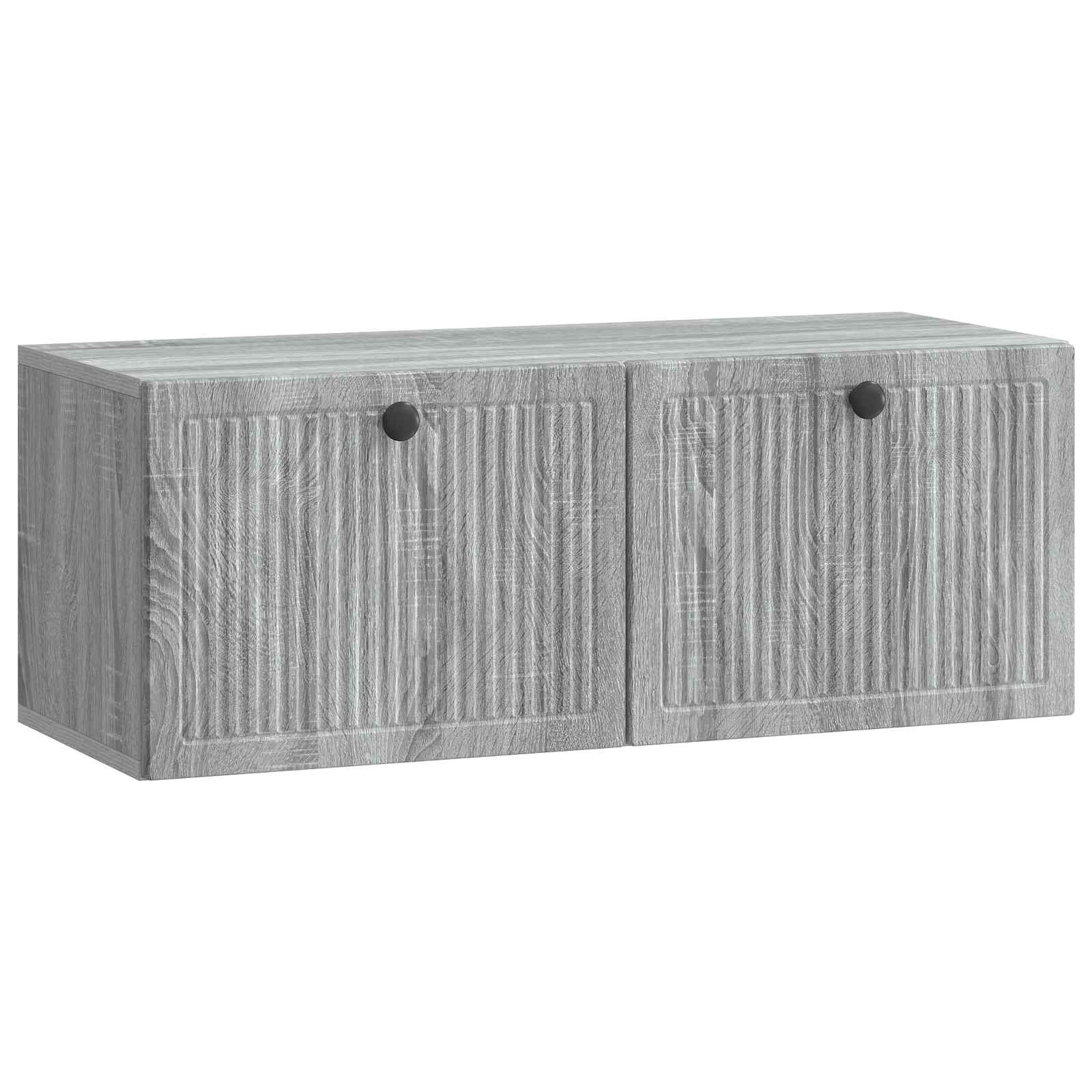 Gabinete de TV de parede sonoma cinzento 78,5 x 31 x 30 cm