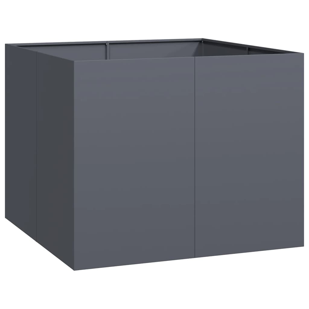 Vaso floreira 100x100x80 cm aço antracite