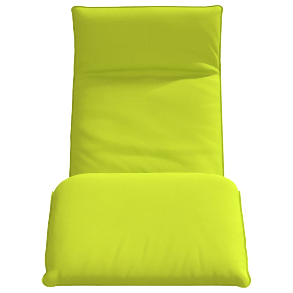 Espreguiçadeira dobrável 175x54x8,5 cm verde brilhante
