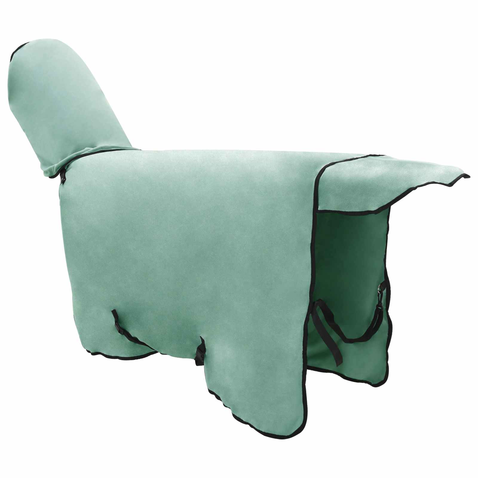 Cobertor de cavalo verde especial 85 cm poliéster