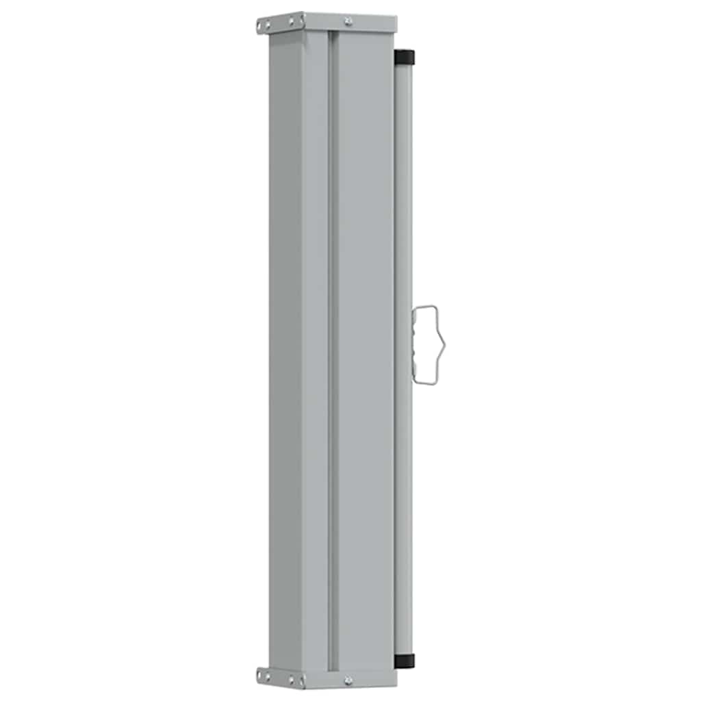 Toldo lateral retrátil para pátio 80x300 cm castanho