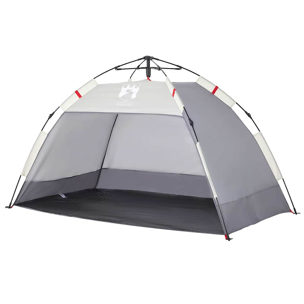 Tenda praia 2 pessoas libertação rápida impermeável cinzento