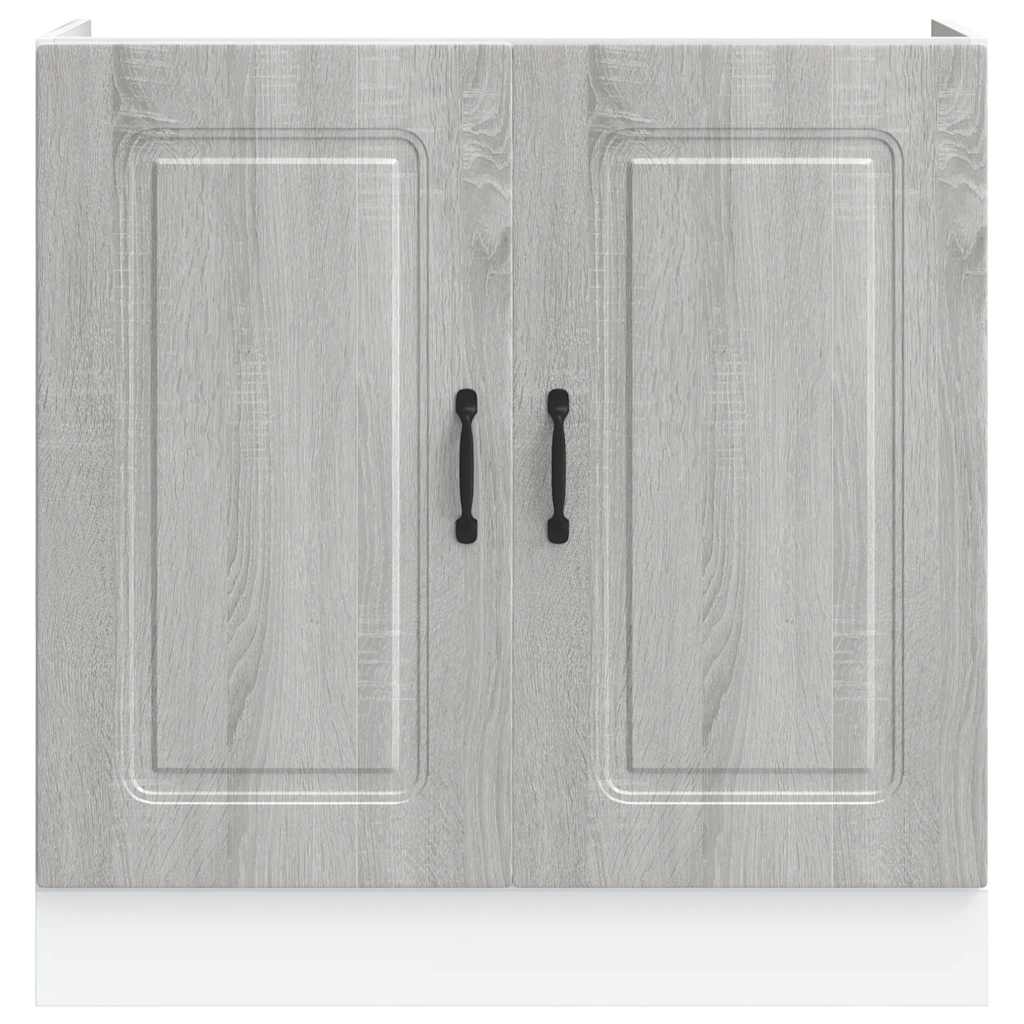Armário baixo lavatório kalmar cinzento sonoma 80x46x81,5 cm