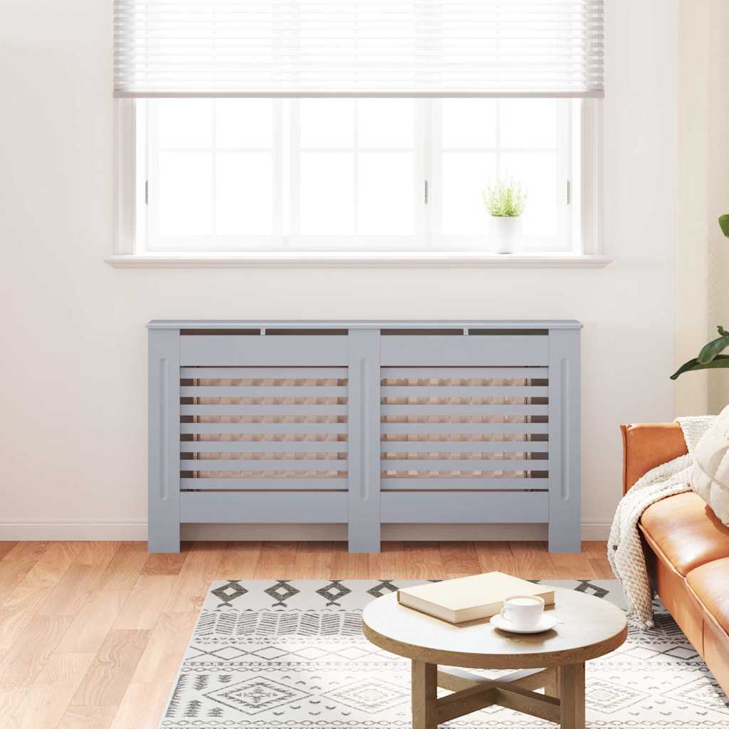 Cobertura de radiador 152x19x81,5 cm MDF antracite