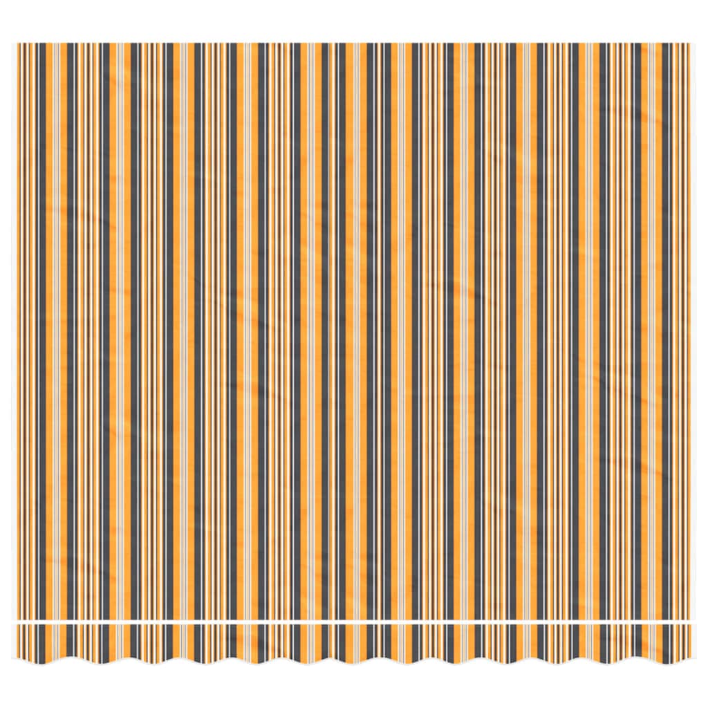 Tecido de substituição para toldo laranja e preto 300x250 cm poliéster