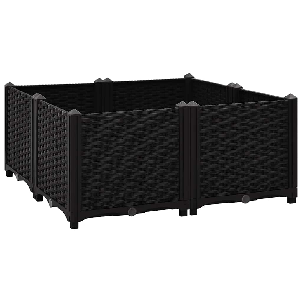 Canteiro elevado 80x80x38 cm polipropileno