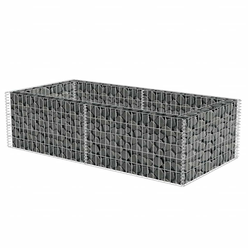 Gabião para plantas em aço galvanizado 180x90x50 cm