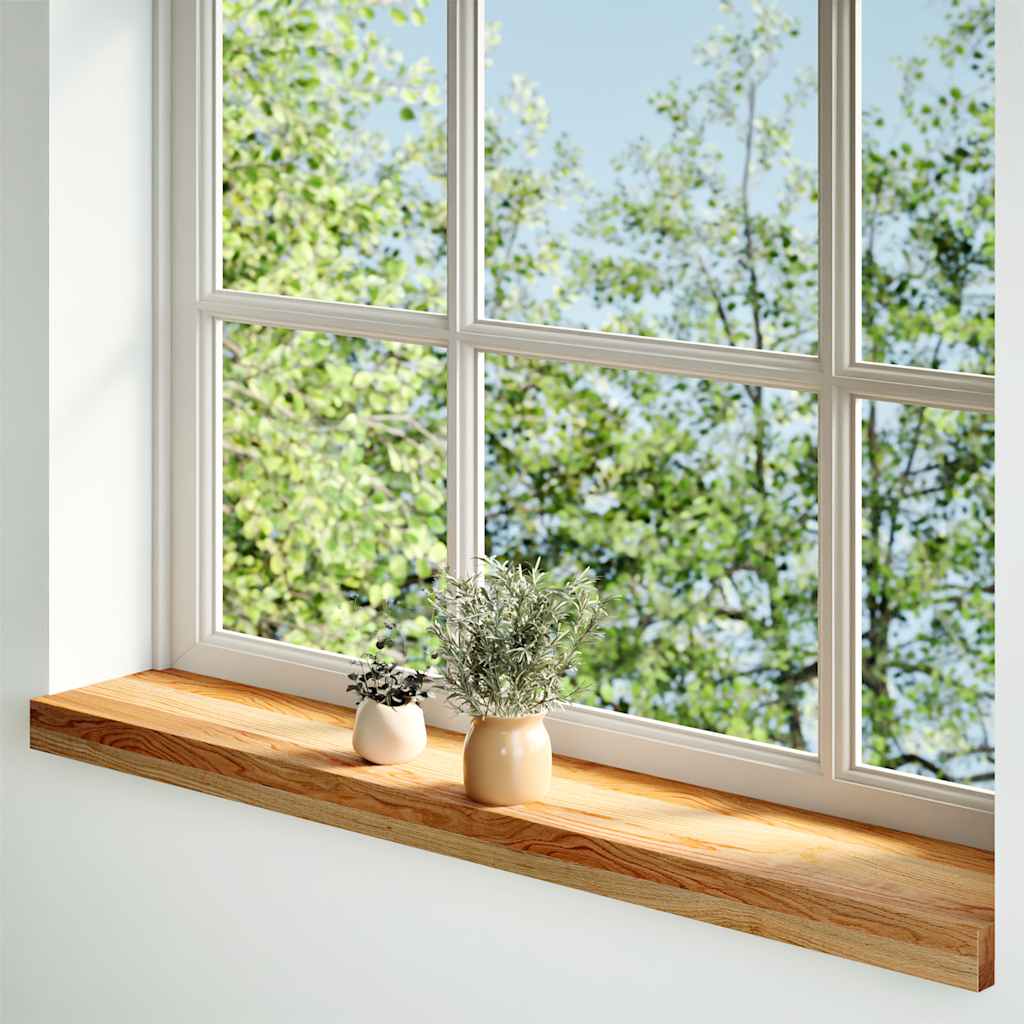 Soleiras da janela 2 pcs 70x15x2 cm carvalho castanho-claro