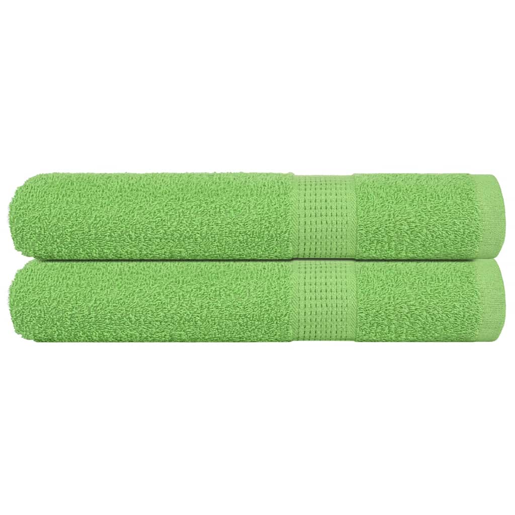 Toalhas sauna frogn 2pcs 80x200 cm 360 g/m² verde maça