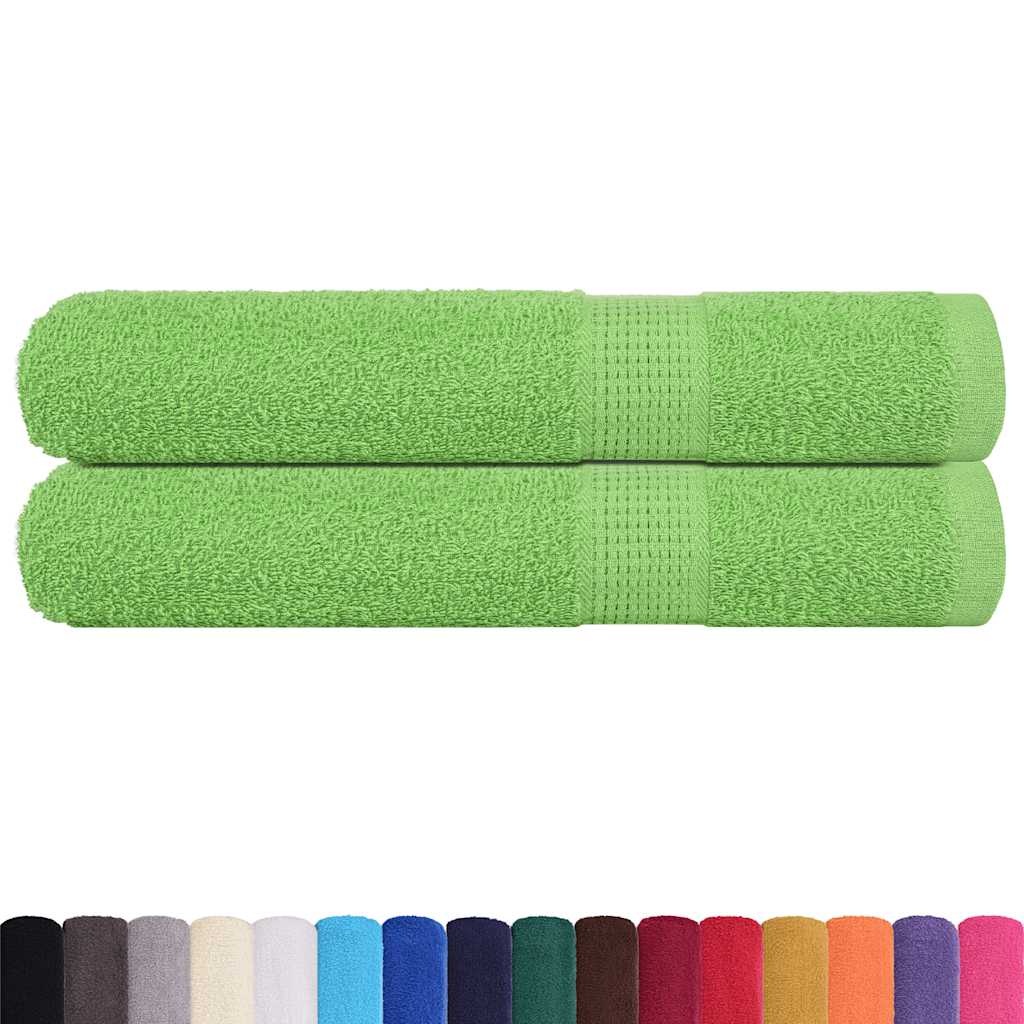 Toalhas sauna frogn 2pcs 80x200 cm 360 g/m² verde maça