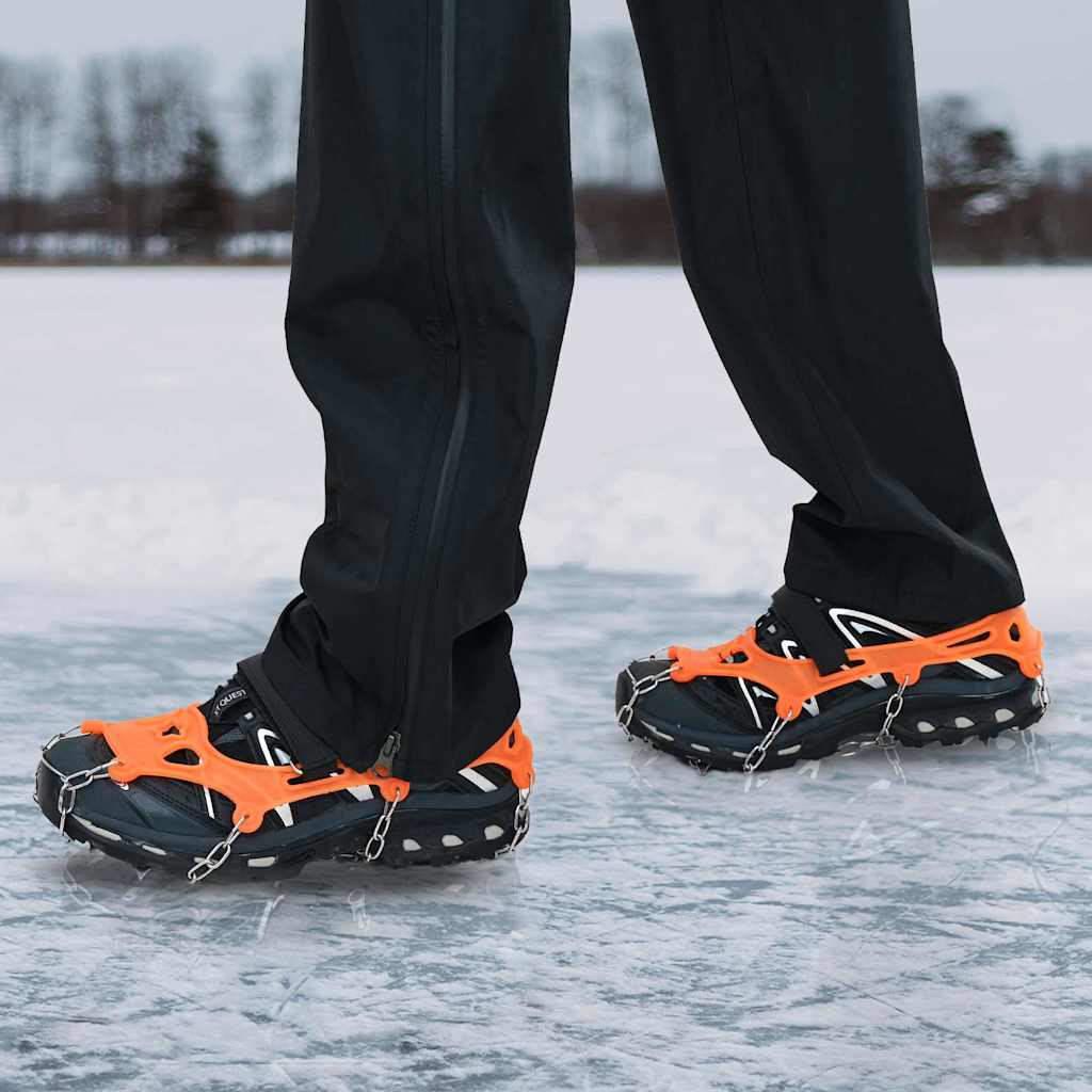 Cravos de gelo para sapatos com 10 espigões laranja s
