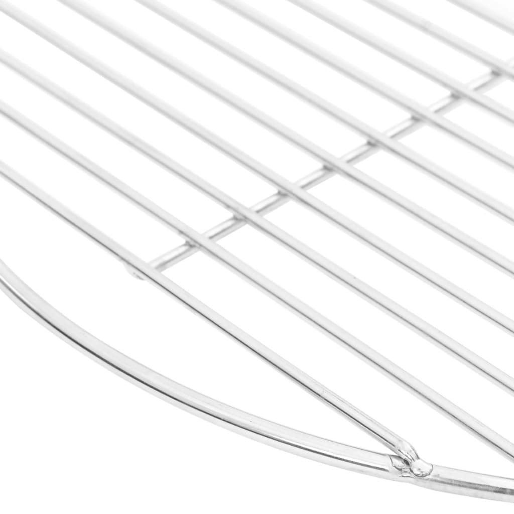 Grelha para churrasco redonda ø40 cm aço inoxidável 304