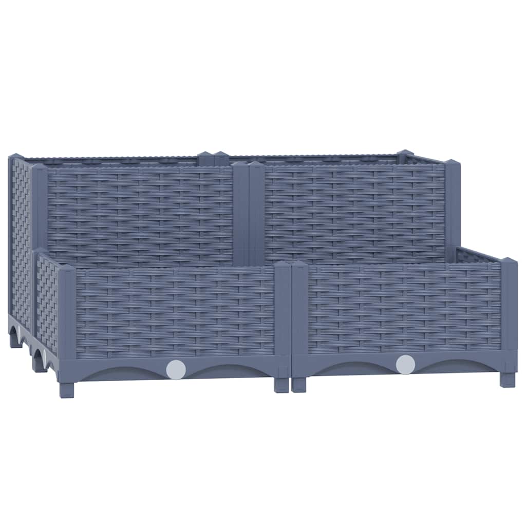 Canteiro elevado 80x80x38 cm polipropileno