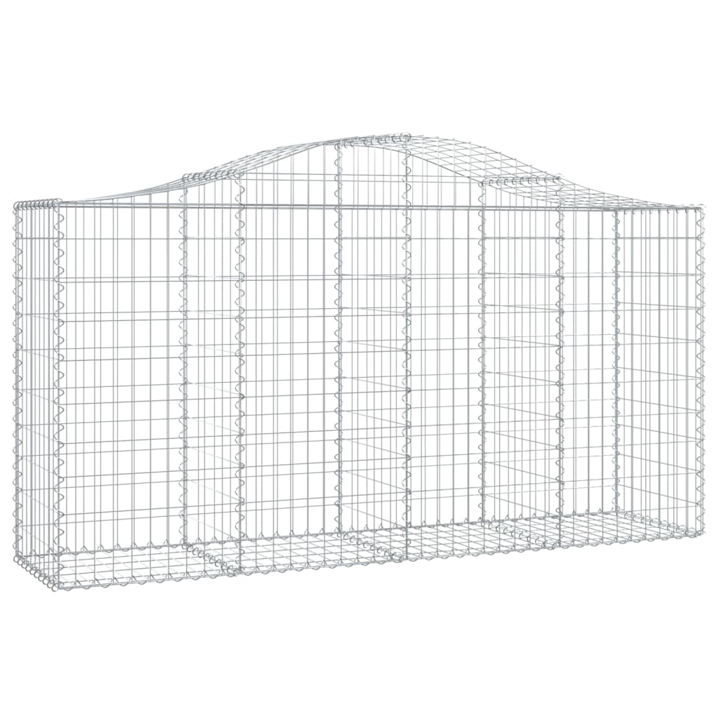 Cestos gabião arqueados 30 pcs 200x50x100/120 ferro galvanizado