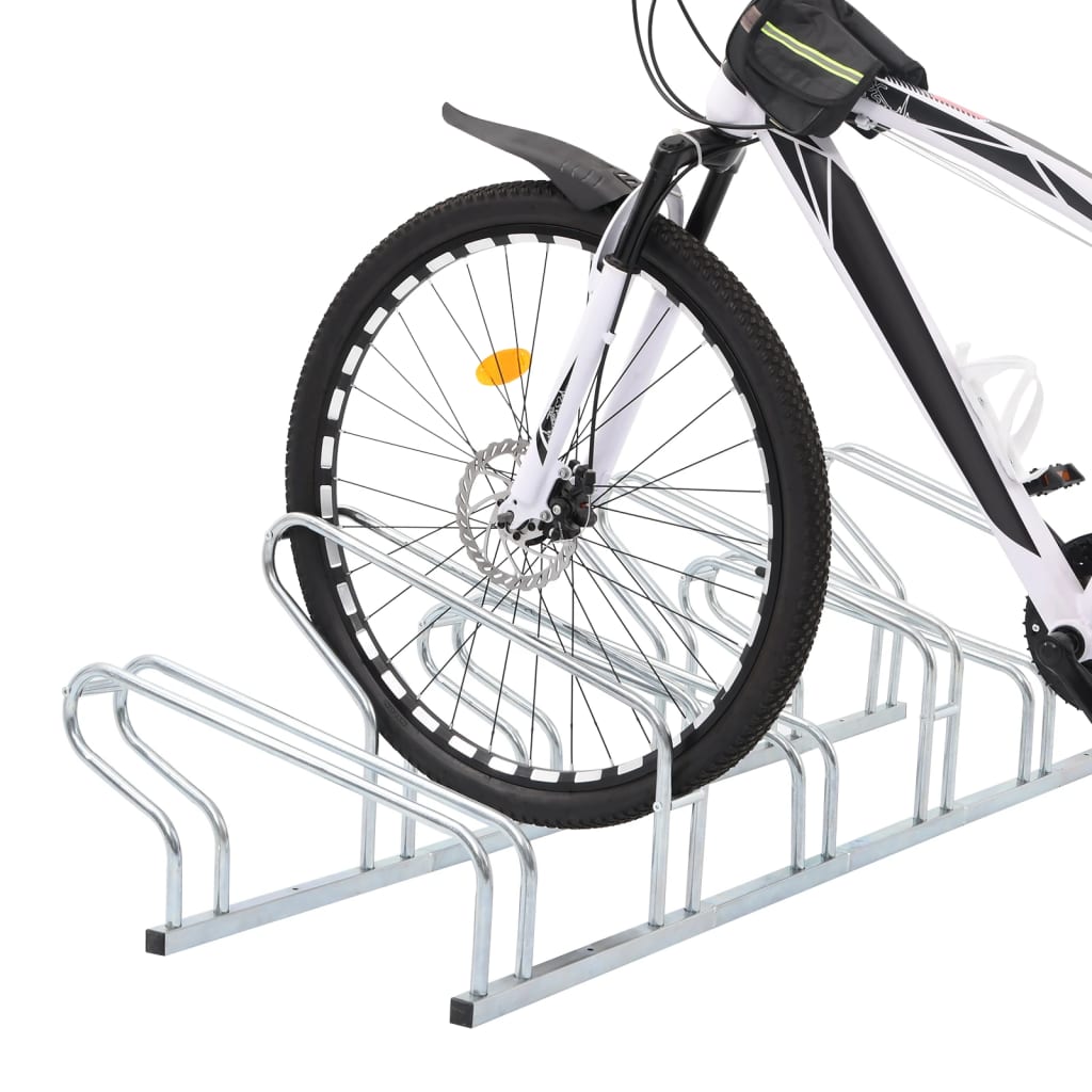 Suporte independente para 6 bicicletas aço galvanizado
