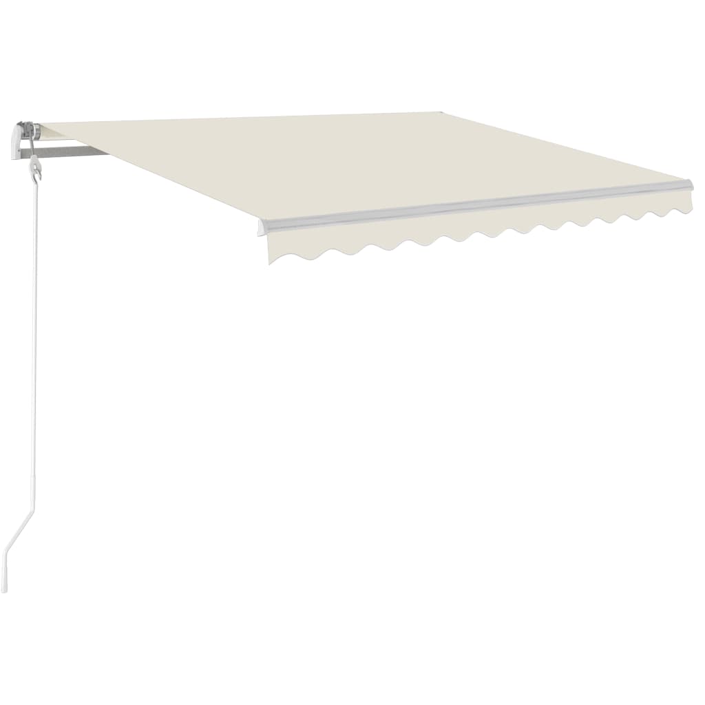Toldo automático com LED e sensor de vento 350x250 cm cor creme