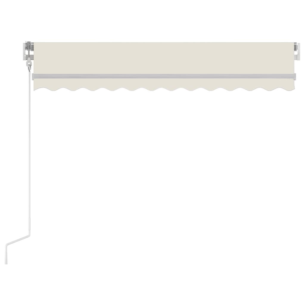Toldo automático com LED e sensor de vento 350x250 cm cor creme