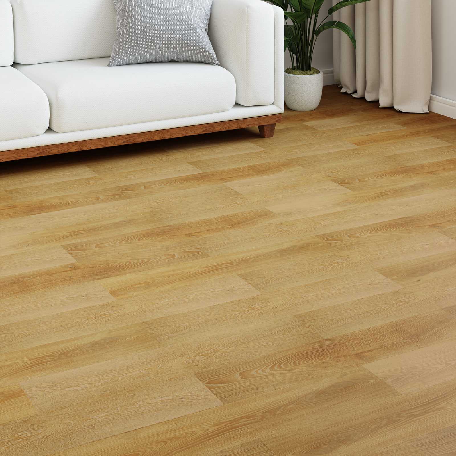 Piso laminado marrom dourado 101 x 20 x 0,8 cm 5 unid.
