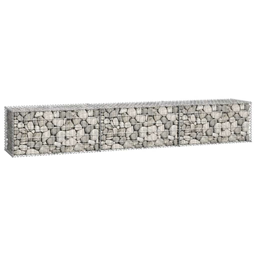 Muro gabião com tampas aço galvanizado 300x50x50 cm