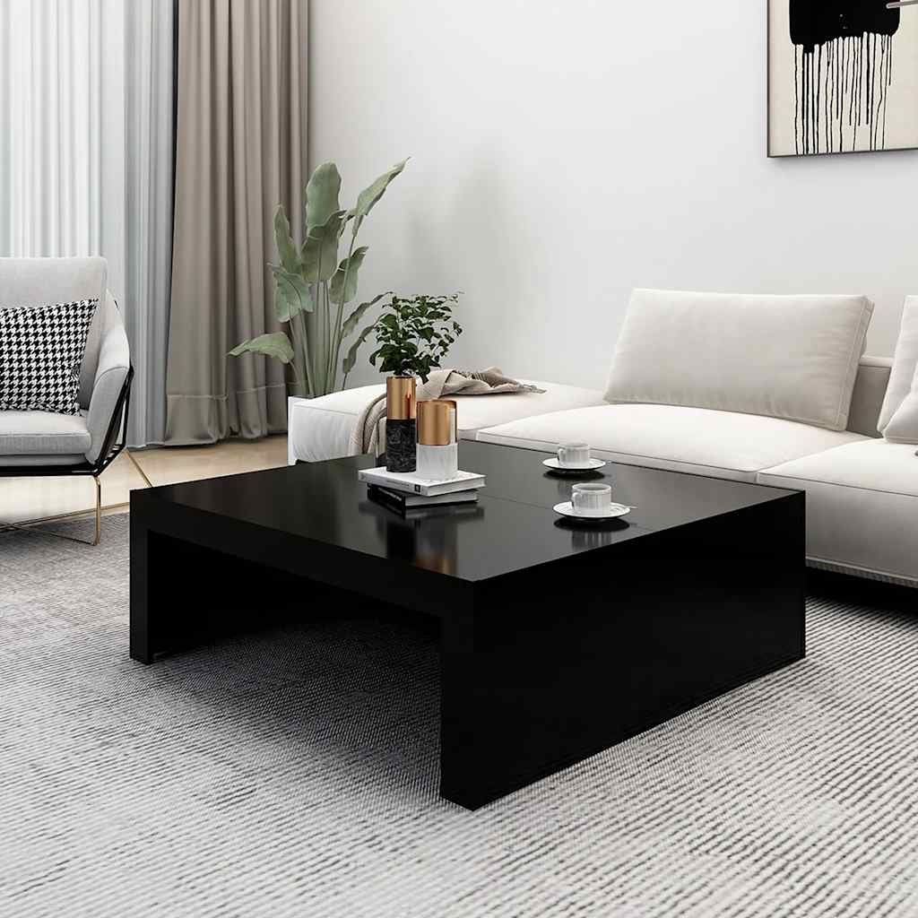 Mesa de centro 100x100x35 cm derivados de madeira preto