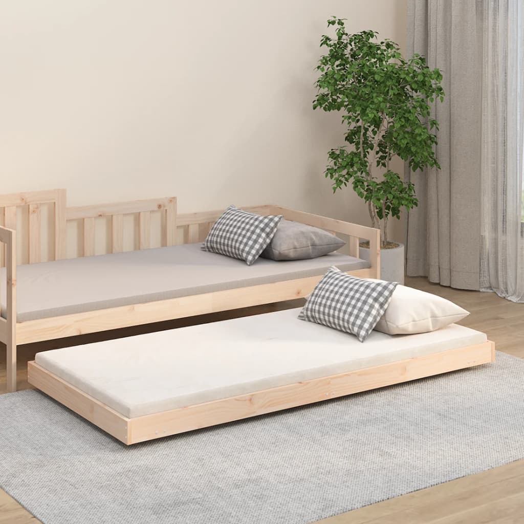Cama sem colchão 75x190 cm madeira de pinho maciça