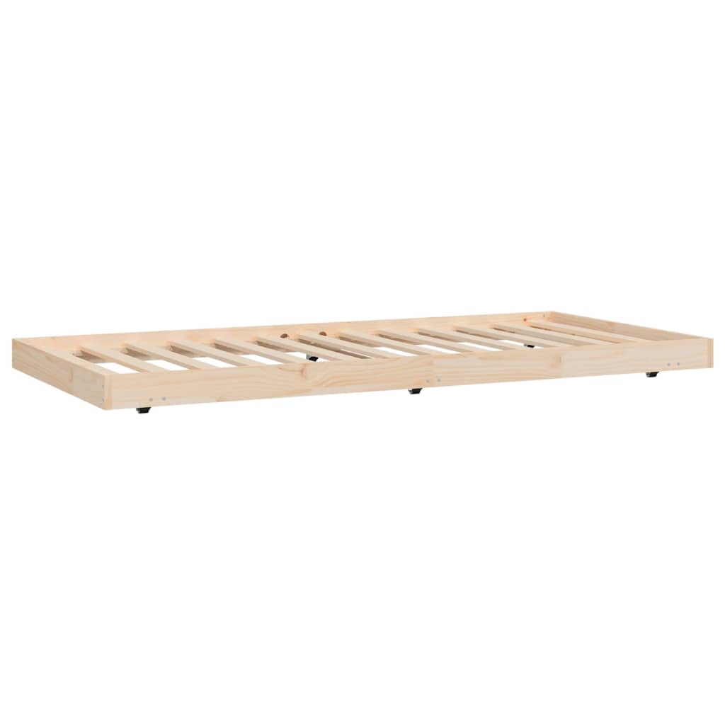 Cama sem colchão 75x190 cm madeira de pinho maciça