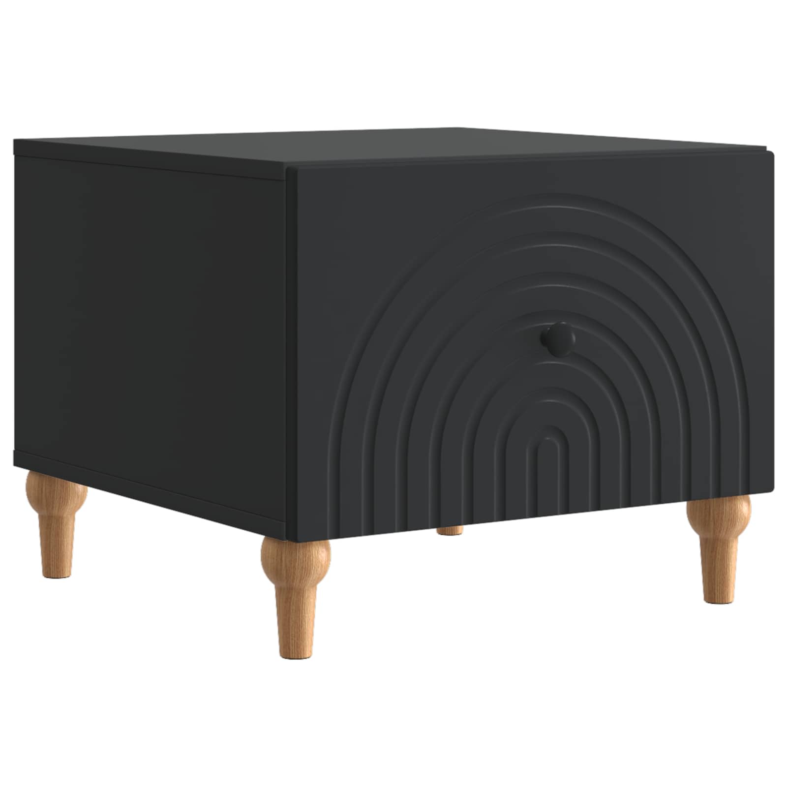 Mesa de centro preto 49 x 50 x 40 cm derivados de madeira