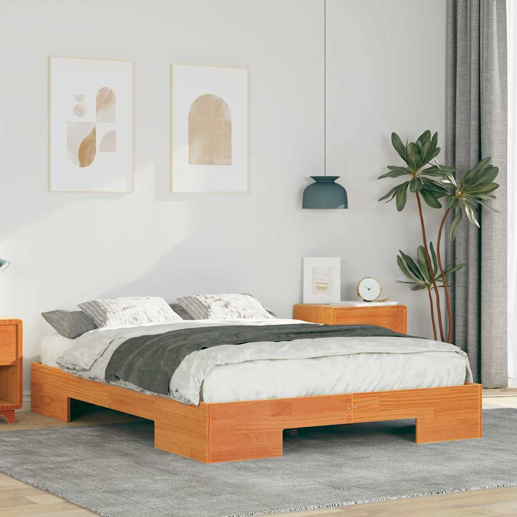 Estrutura da cama castanho 120 x 190 cm